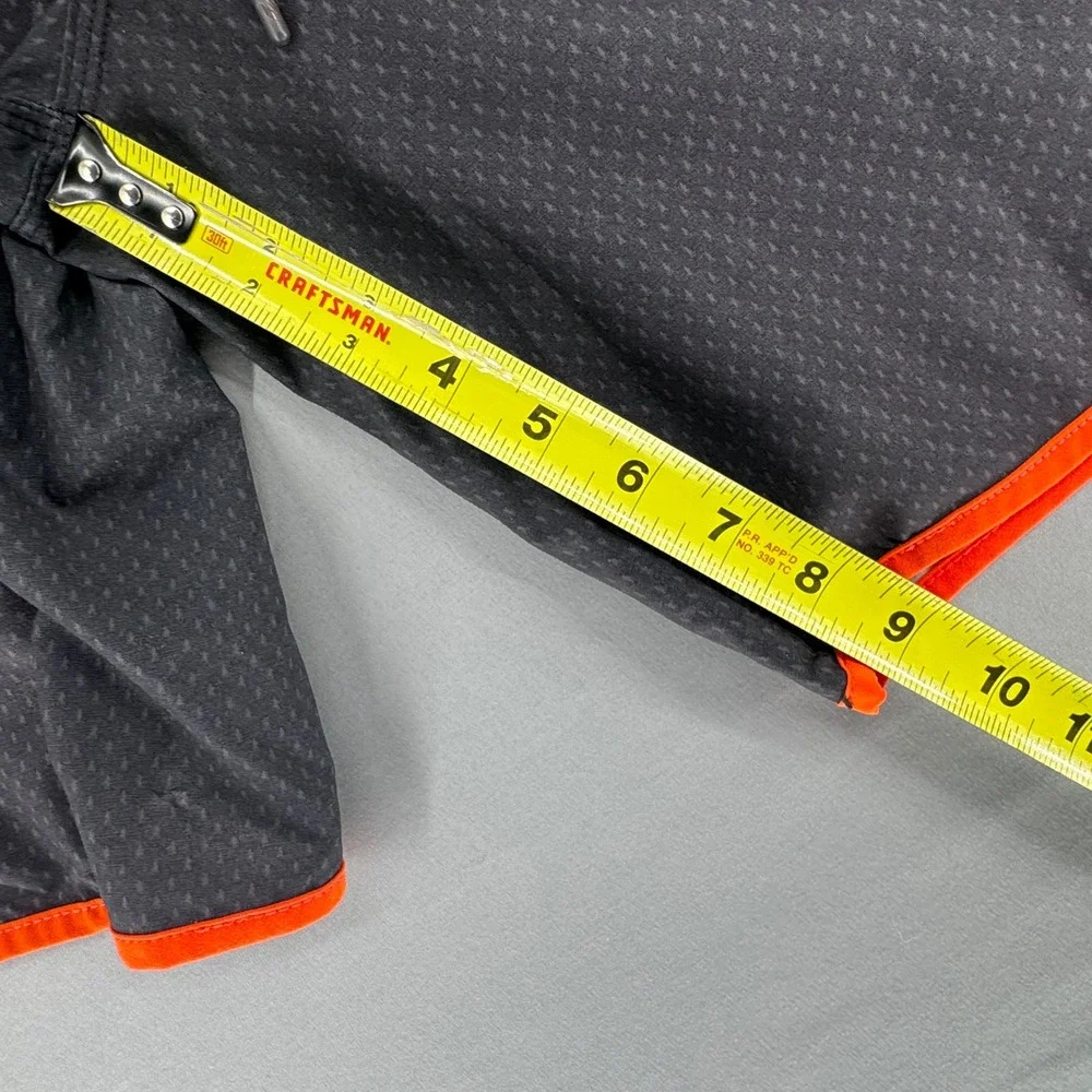 Nike 6.0 Mens Board Shorts Black Orange Yellow Size 31 404587-010 Surf Swimwear